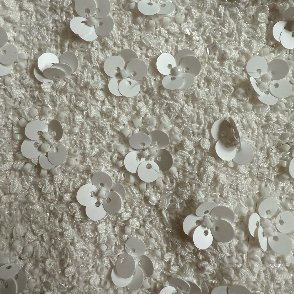 Zara White Sequin Mini Skirt - Picture 3 of 3